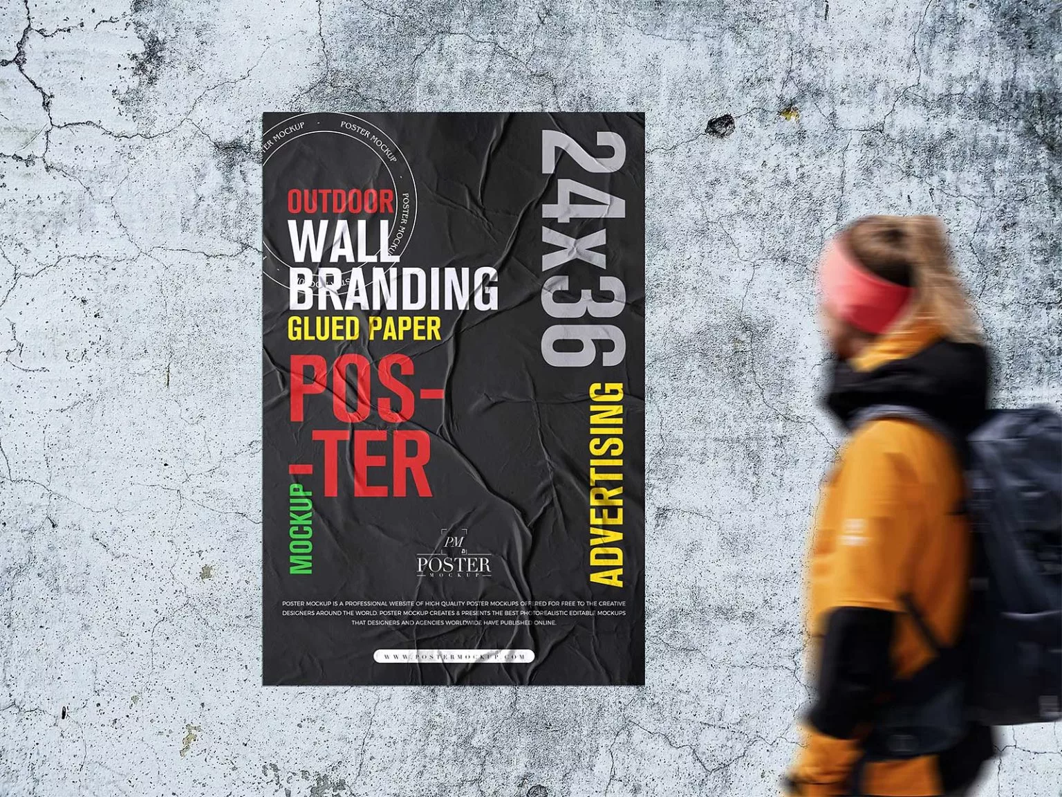 Street Urban Poster Mockup Free Mockup