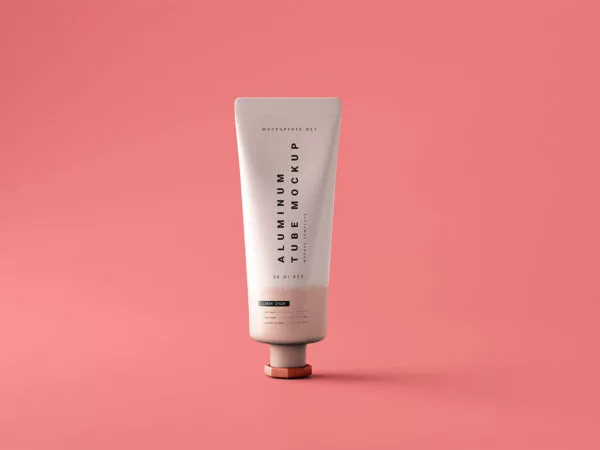 Metal Cream Tube Mockups