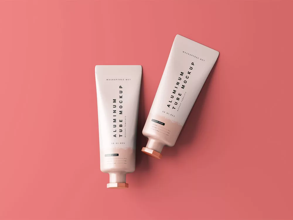 Metal Cream Tube Free Mockups: Unleash Your Brand's Elegance!