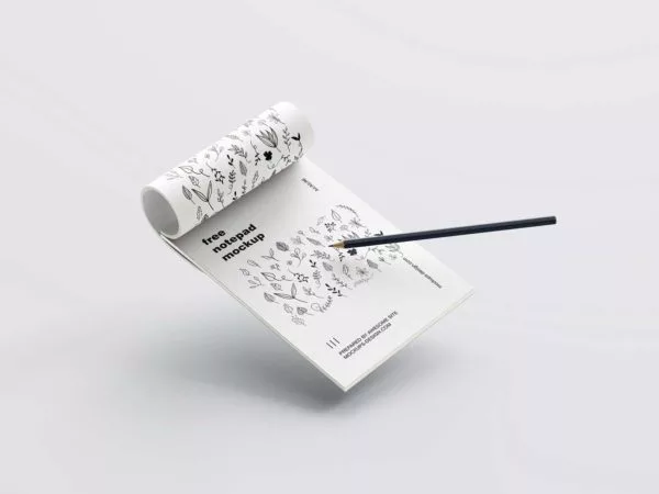Open Notepad / Sketchbook Mockup Set