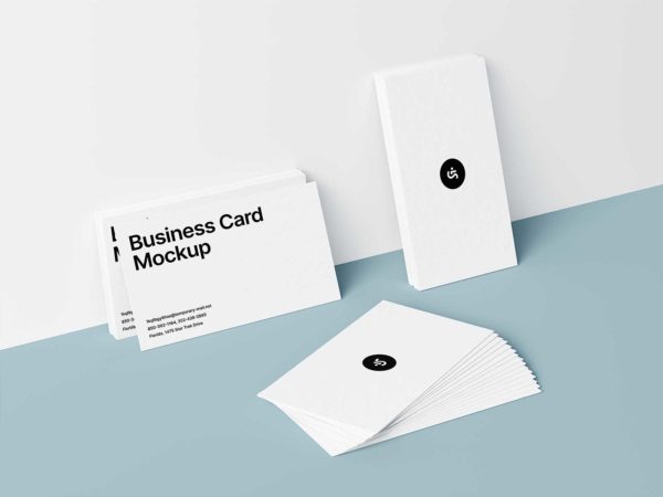 Photorealistic Business Card Mockup: Elevate Your Brand Presence!