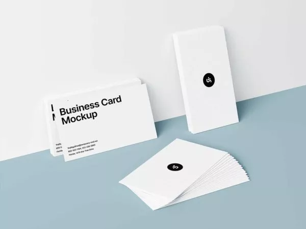 Photorealistic Business Card Mockup: Elevate Your Brand Presence!