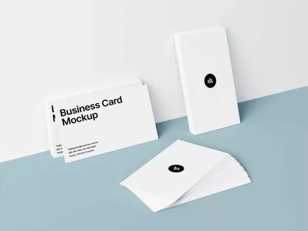 Photorealistic Business Card Mockup: Elevate Your Brand Presence!