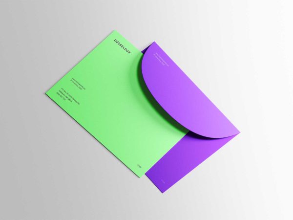 Postcard Mockup with Envelope