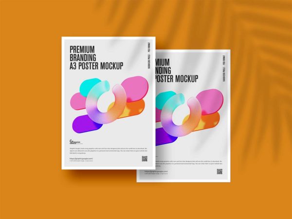 Free Paper Poster Mockup