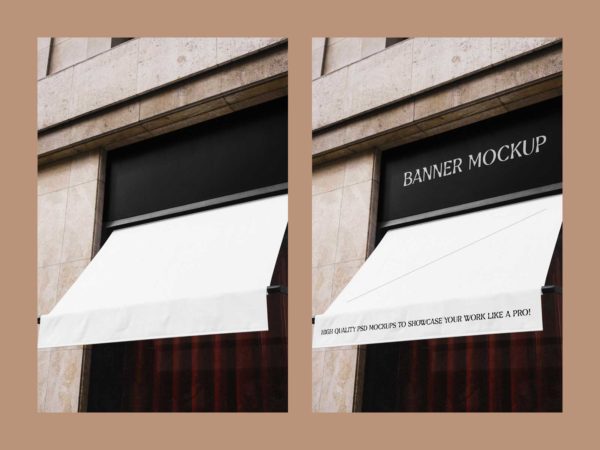 Restaurant Banner & Sun Visor Mockup