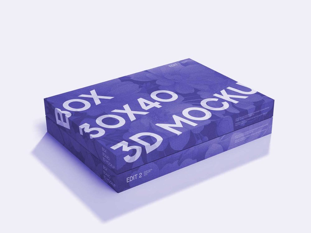 Rigid Box with Lid Free Mockup (3D): Elevate Your Brand's Elegance!