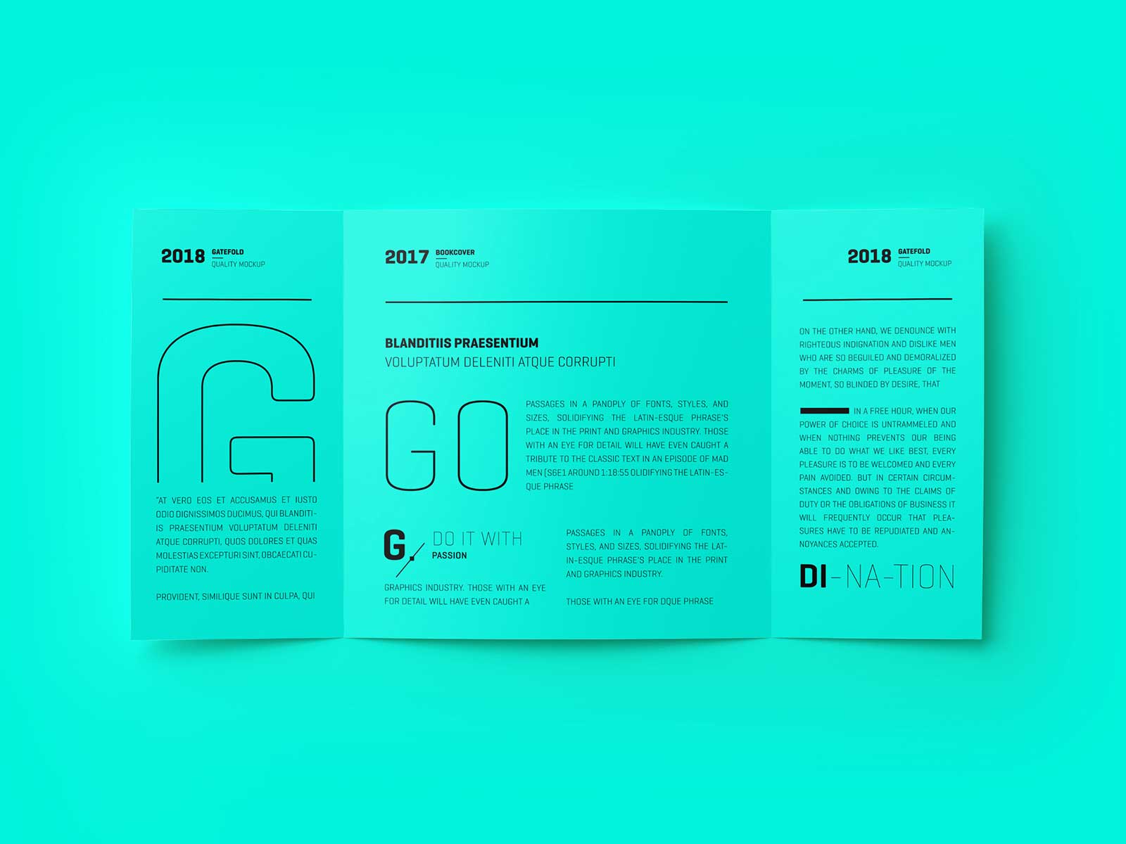 Single Gatefold Brochure Free Mockups: Elevate Your Design Presentation