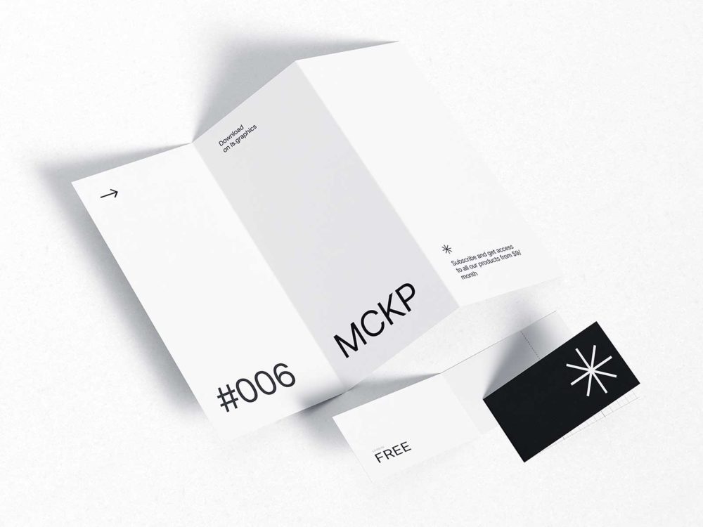 Trifold Brochure Free PSD Mockup: Elevate Your Brand Story