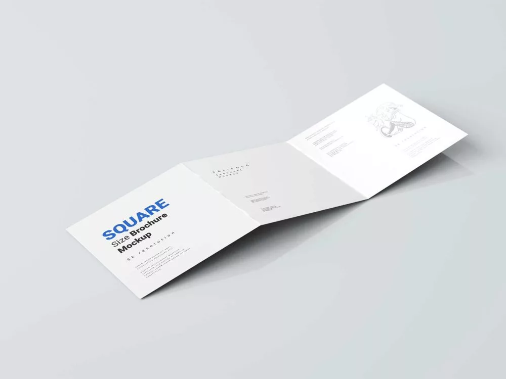 Trifold Square Brochure Mockups: Elevate Your Presentation Game!