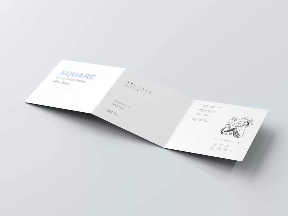 Trifold Square Brochure Mockups: Elevate Your Presentation Game!