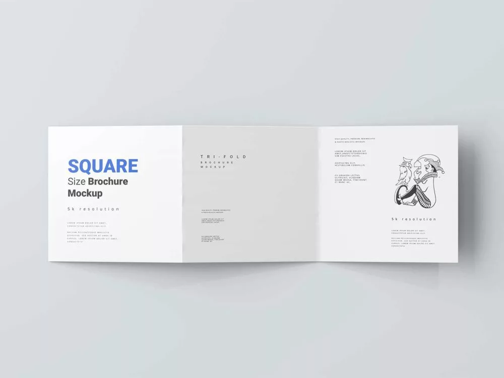 Trifold Square Brochure Mockups: Elevate Your Presentation Game!