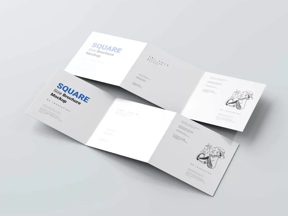 Trifold Square Brochure Mockups: Elevate Your Presentation Game!