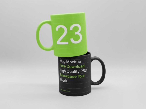 Two Ceramic Mug Free Mockups