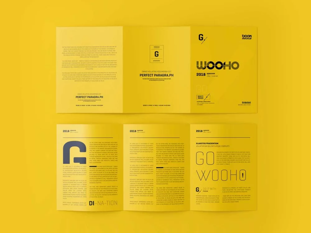 US Letter Trifold Brochure Mockup: Unfold Your Design Brilliance