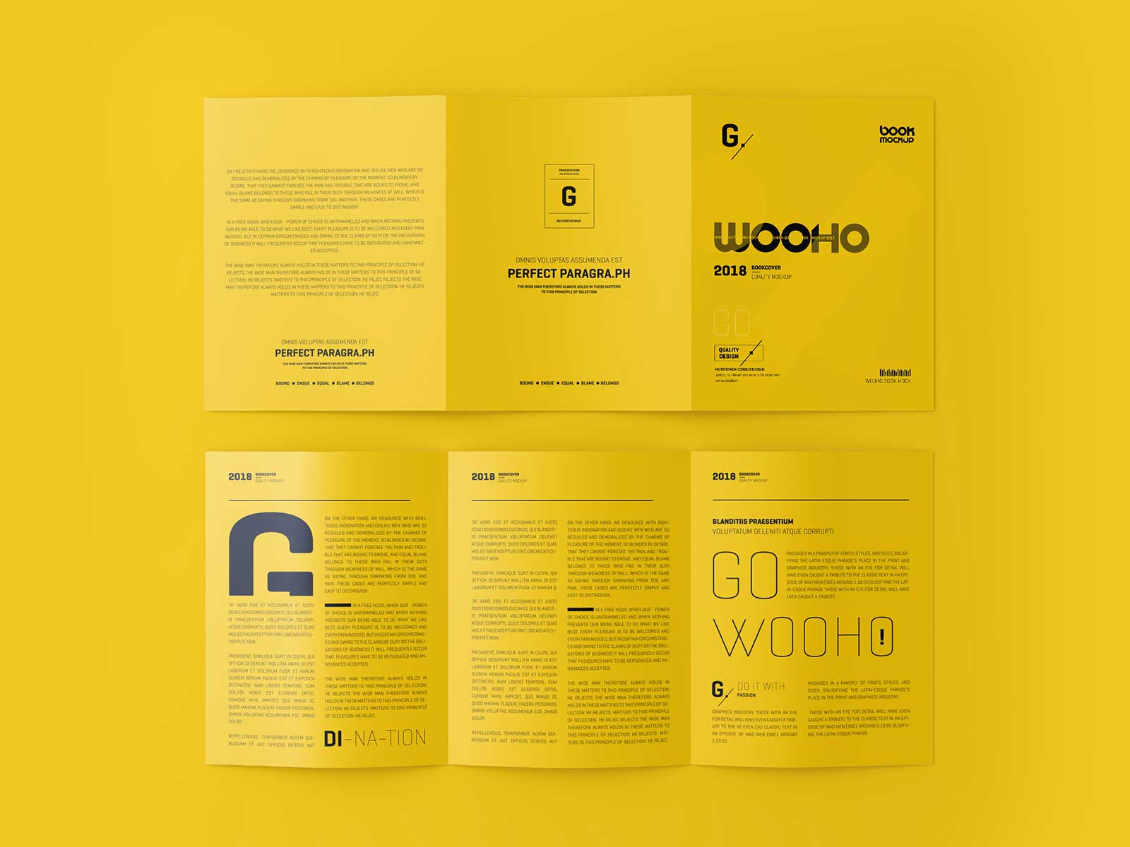 US Letter Trifold Brochure Mockup: Unfold Your Design Brilliance