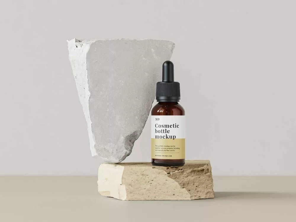 Branding Cosmetic Line Bottle Free Mockups