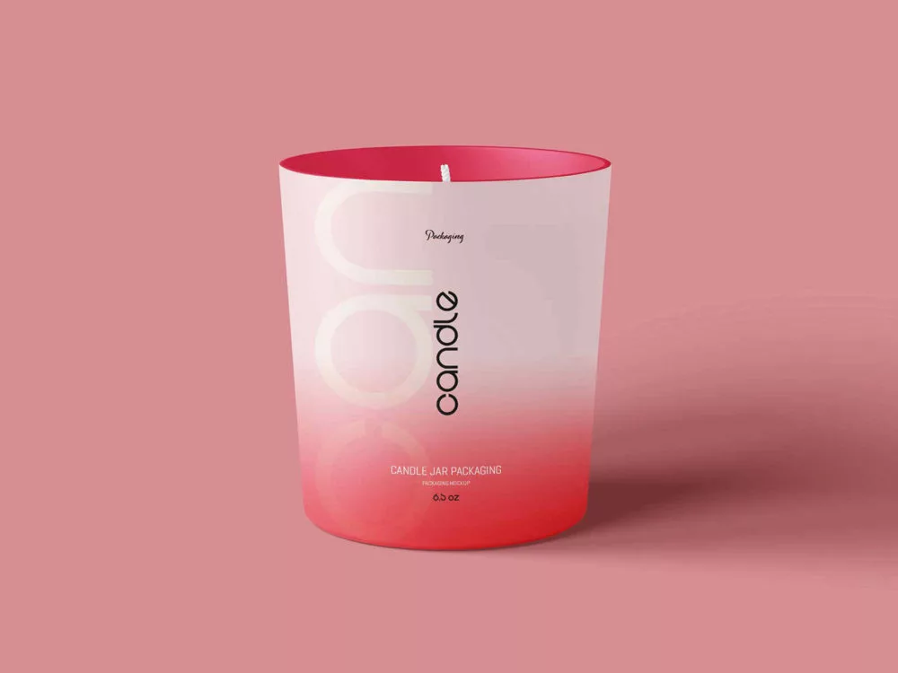 Candle Glass Jar Mockup Free Set