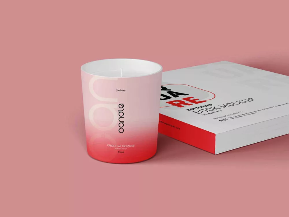 Candle Glass Jar Mockup Free Set