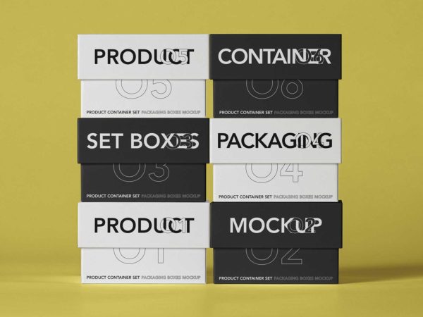 Free Box Product PSD Mockups