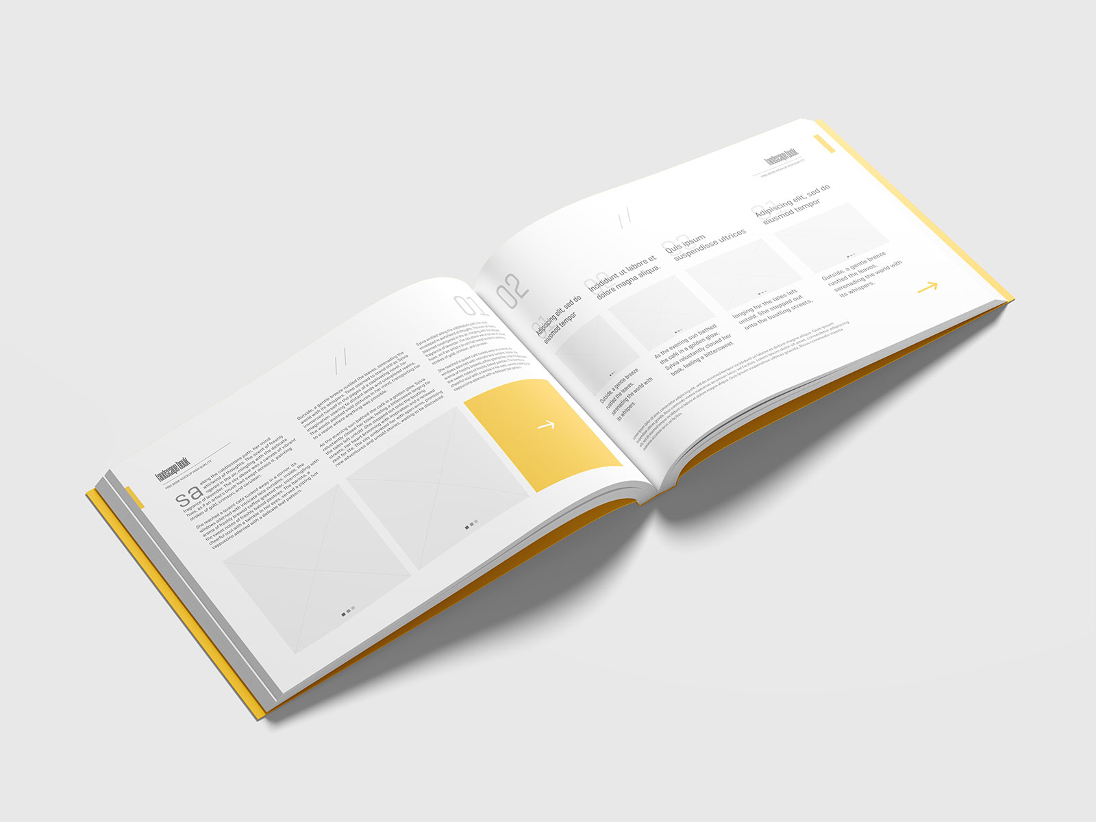 Landscape Softcover Book Mockup