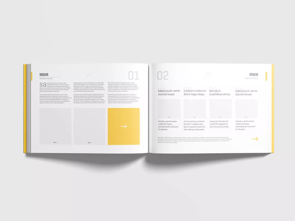 Free Landscape Softcover Book Mockup
