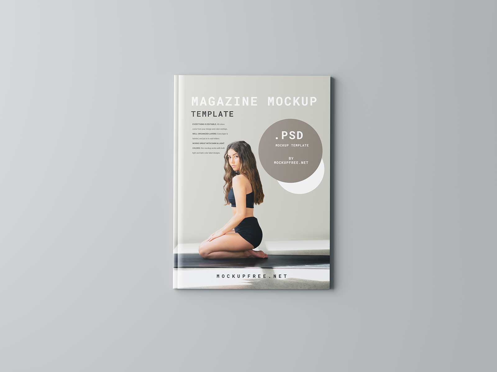 Free Magazine Cover Mockup Set