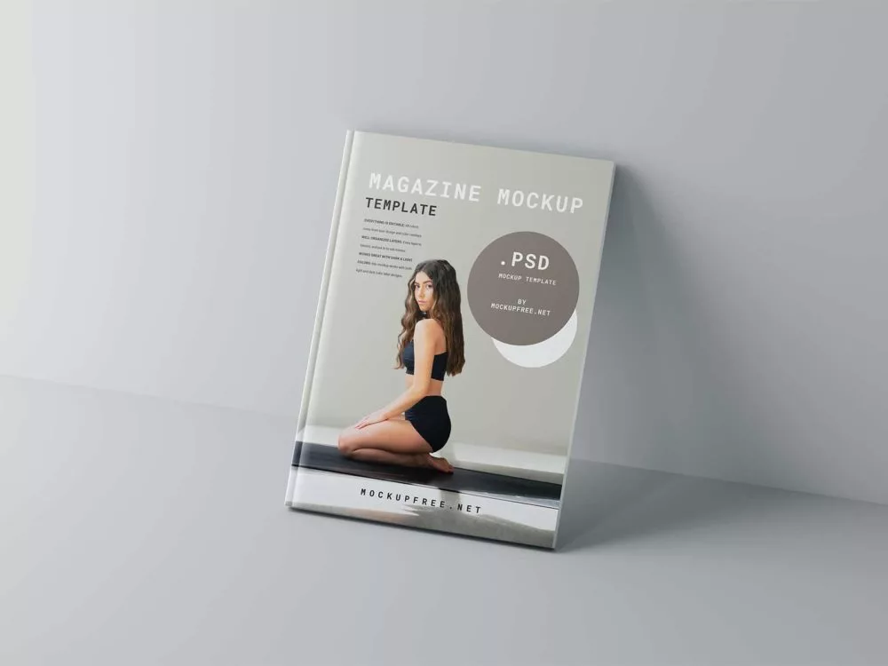 Free Magazine Cover Mockup Set
