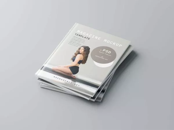 Magazine Cover Mockup Set