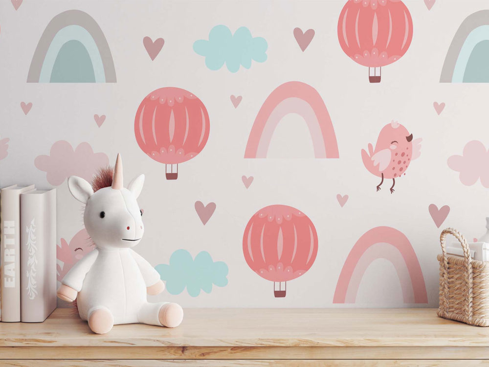 Free Nursery Wallpaper Mockup