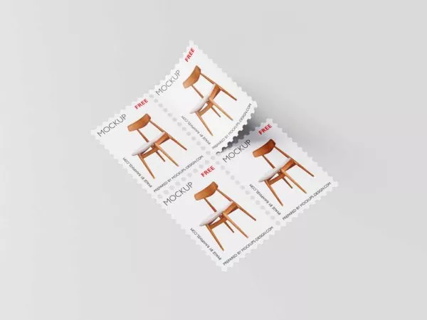 Free Postage Stamp Mockup