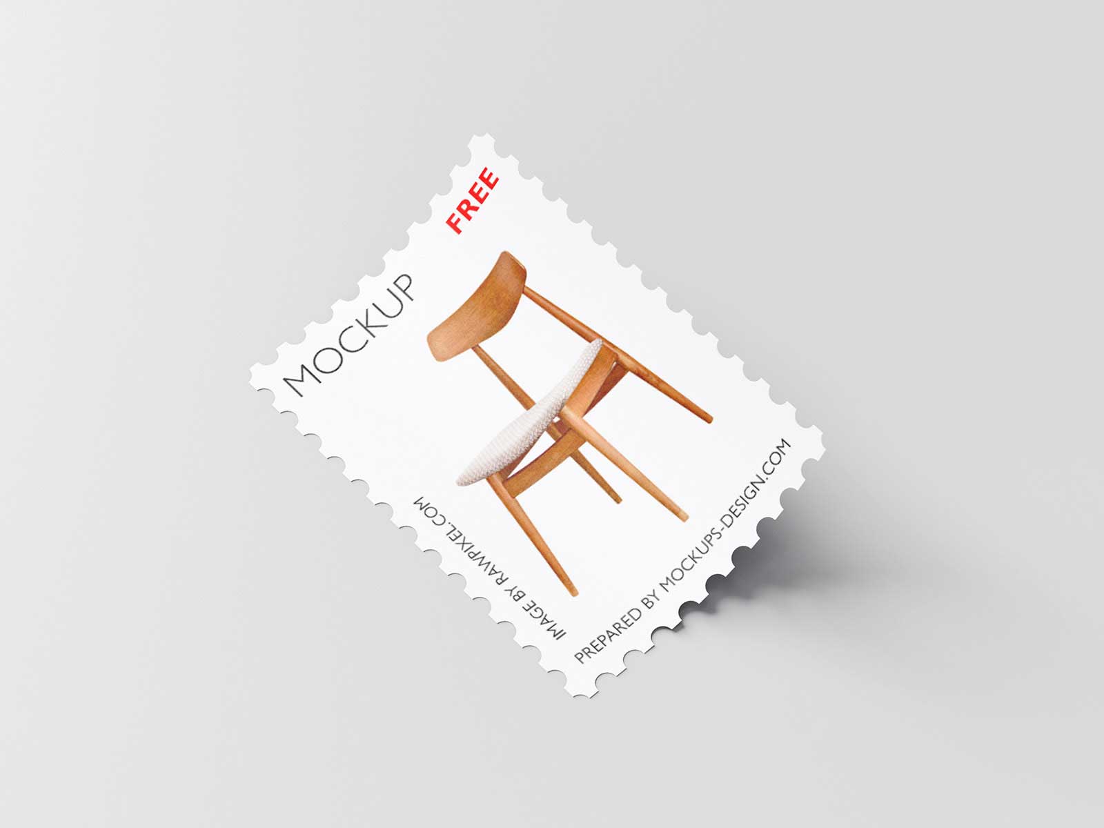 Free Postage Stamp Mockup: Stamp Your Style with Unmatched Realism