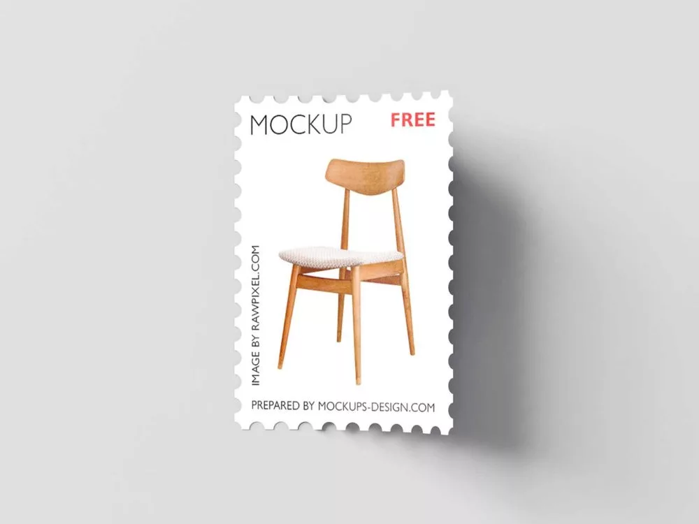 Free Postage Stamp Mockup: Stamp Your Style with Unmatched Realism