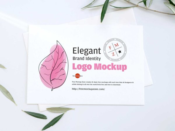 Free Postcard Mockup PSD