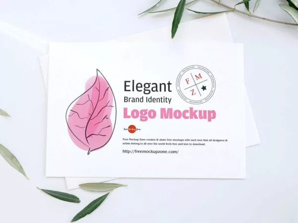 Postcard Mockup PSD