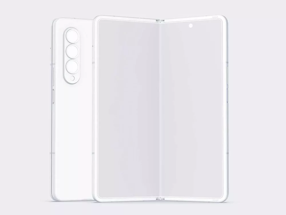 Free Samsung Galaxy Fold Smartphone Mockup