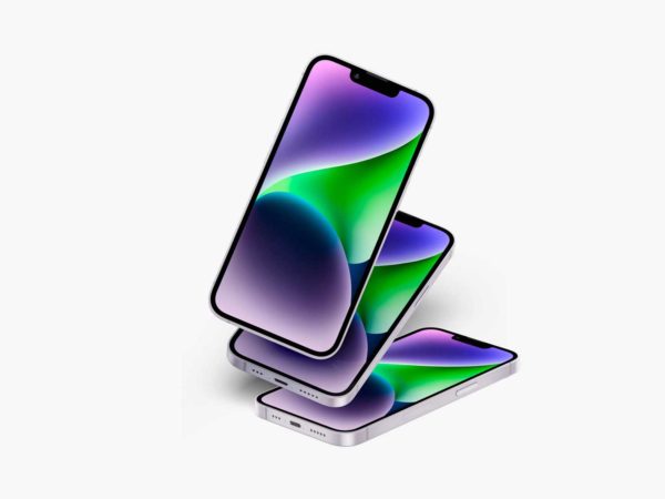 iPhone 14 UI Mockup (Six Color Styles)