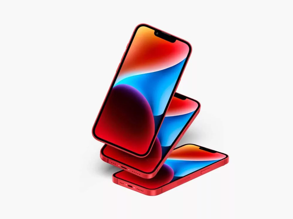 Free iPhone 14 UI Mockup (Six Color Styles)