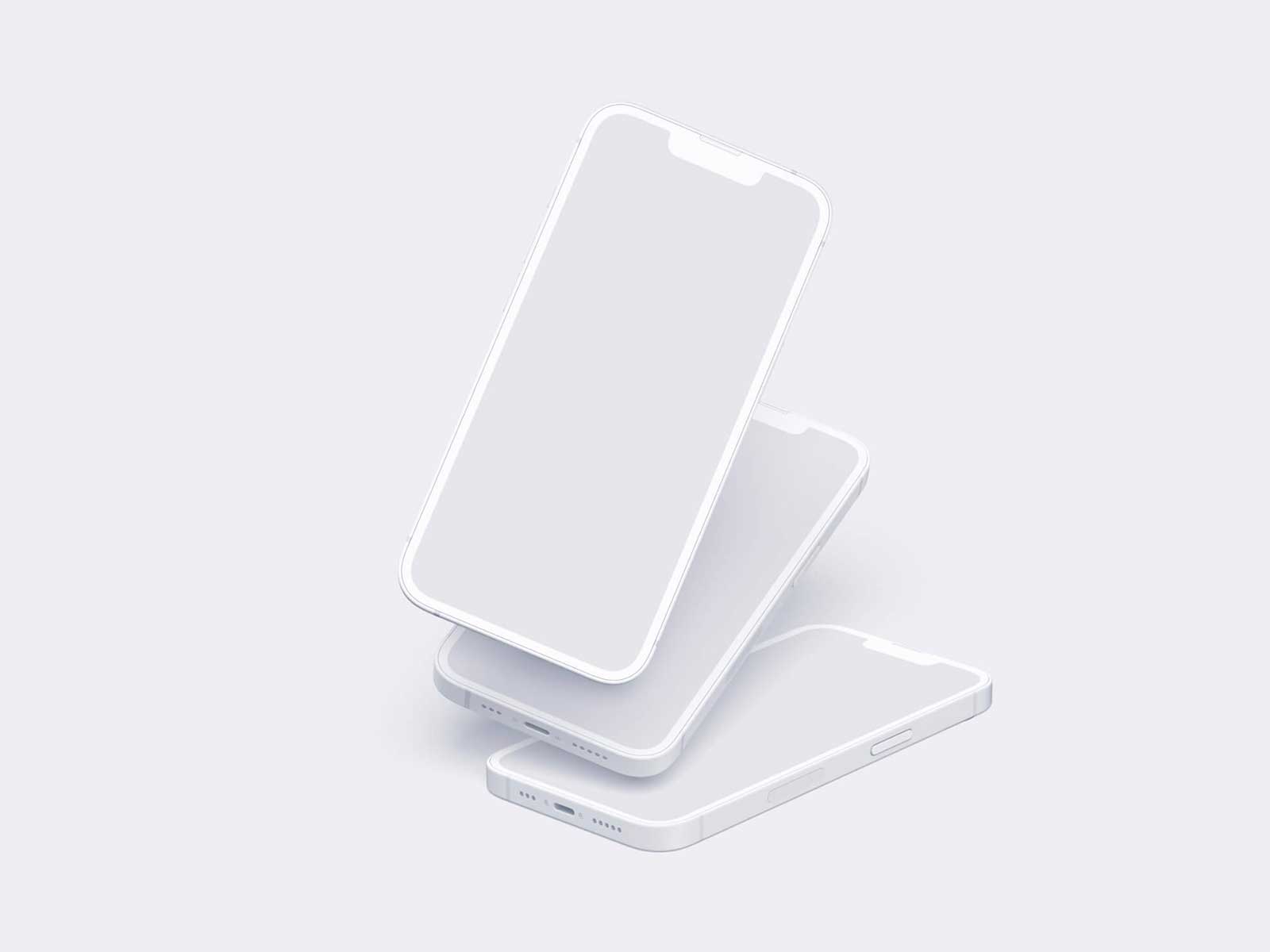 Free iPhone 14 UI Mockup (Six Color Styles)