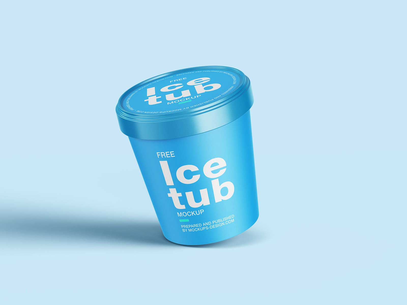 Ice Cream Tub Free PSD Mockups