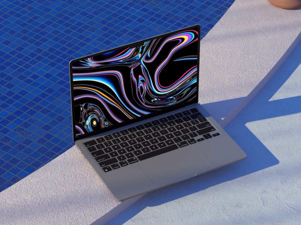 MacBook Website Free Mockup