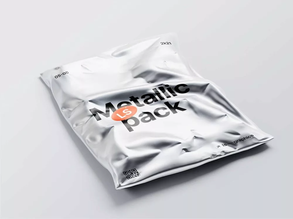 Metallic Mailer Bag Free Mockup: Delivering Luxe Impressions