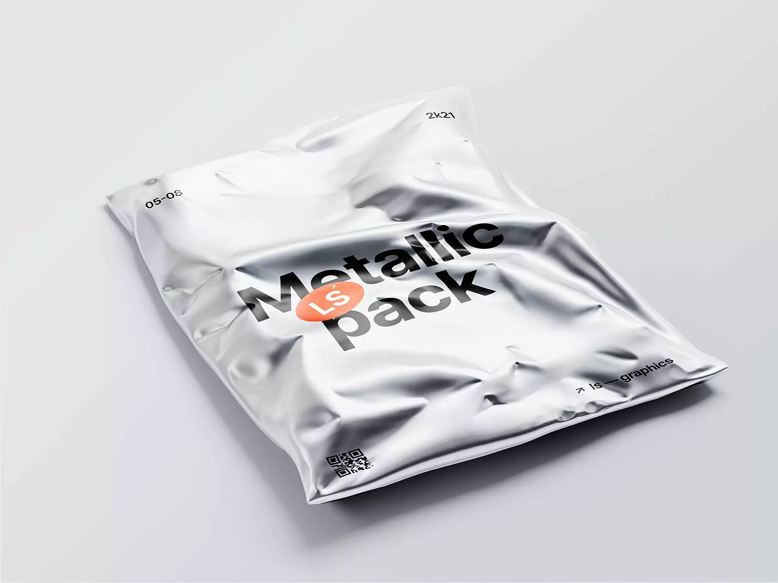 Metallic Mailer Bag Free Mockup Delivering Luxe Impressions