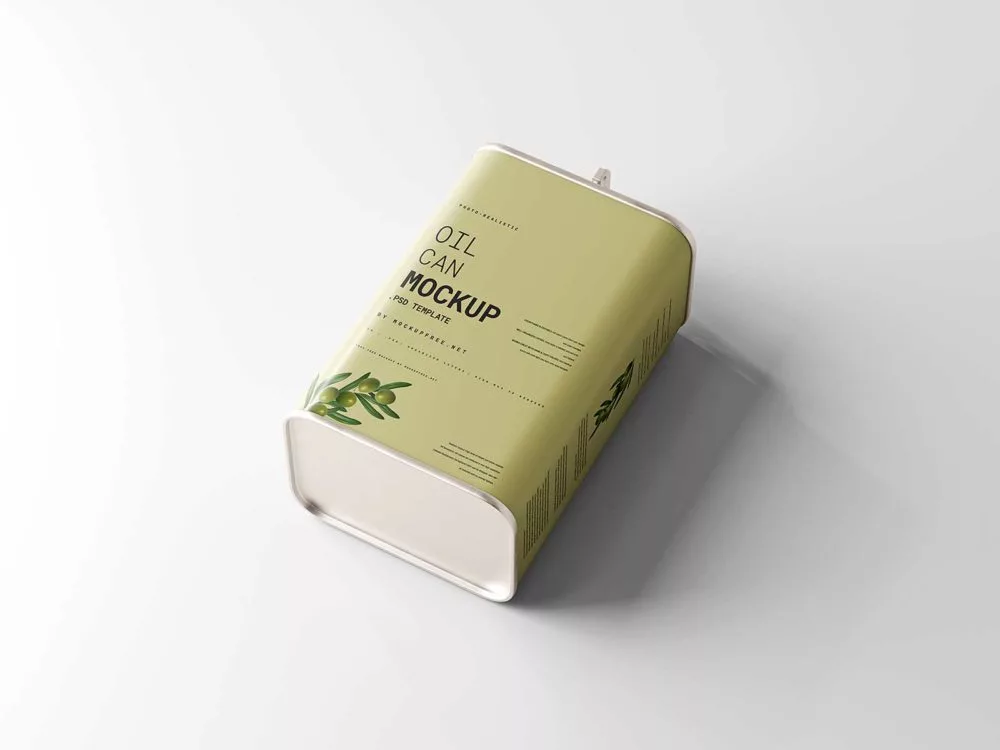 Oil Can Mockups Free PSD: Elevate Your Packaging Design
