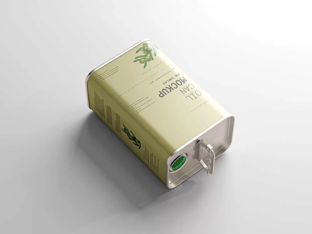 Oil Can Mockups Free PSD: Elevate Your Packaging Design