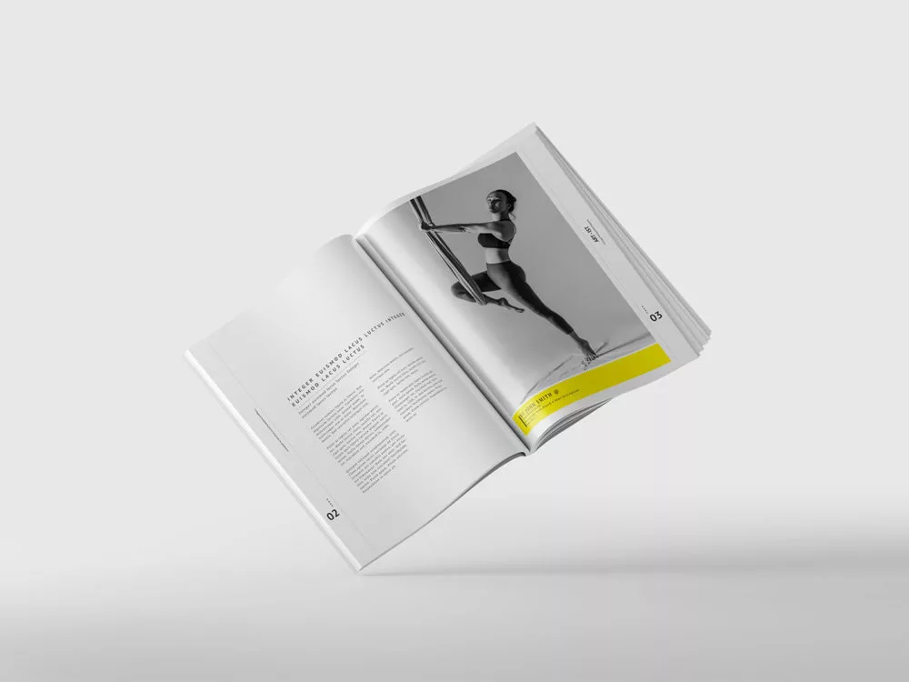 Open Softcover Book Free Mockups