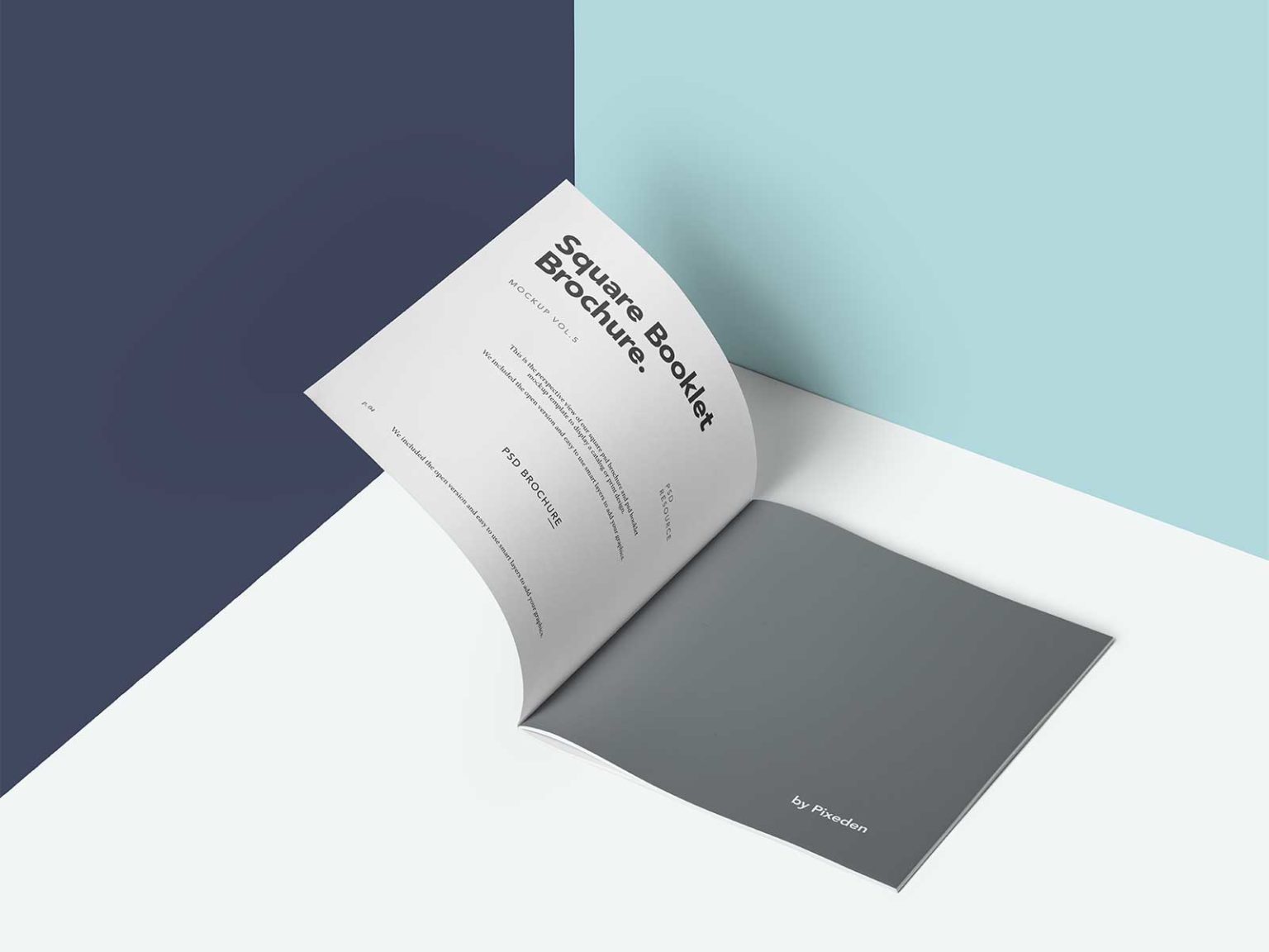 Open Square Magazine Mockup | Free Mockup