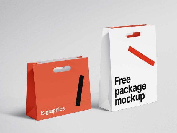 Paper Bag Free Mockups