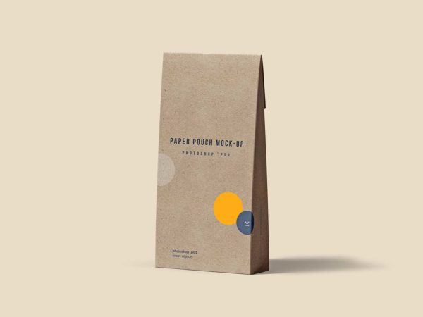 Paper Food Pouch/Bag Free PSD Mockup
