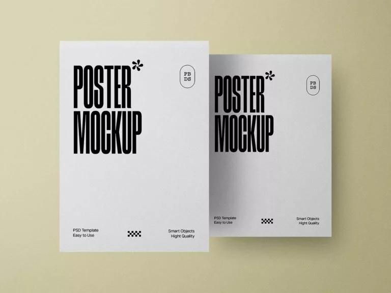 Poster Mockups Scene | Free Mockup